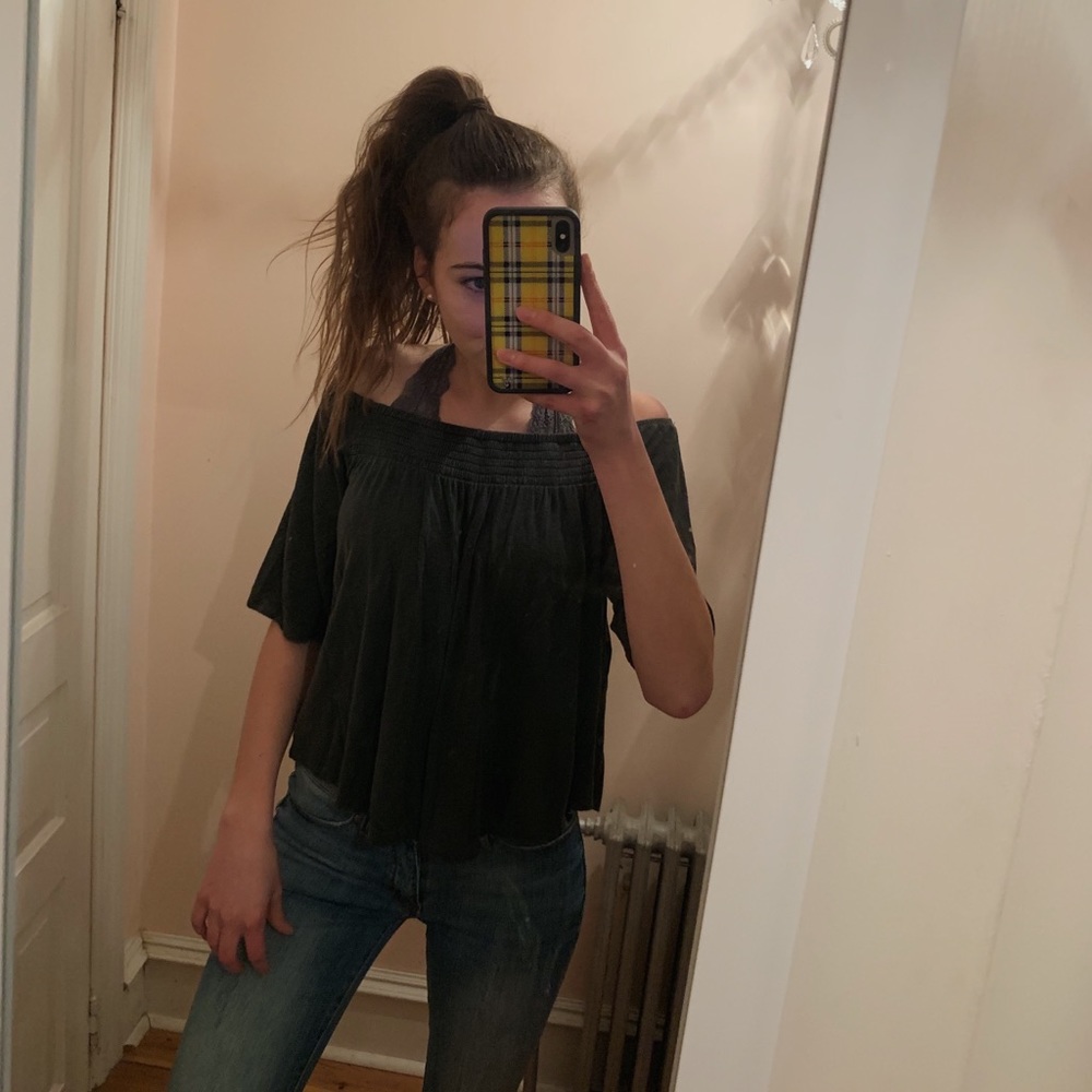 Flowy Off The Shoulder Shirt from American Eagle